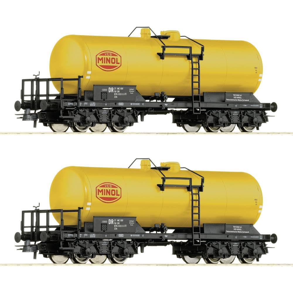 6600199 H0 2er Set Kesselwagen, DR, Ep. IV 'MINOL'