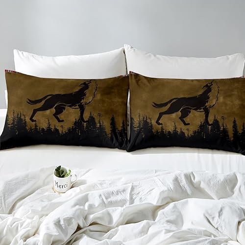 Miniatura 10 de Sábanas bajeras de campamento para cámper, tamaño Queen, juego de ropa de cama a rayas coloridas con temática de aventura de oso bosque, sábanas de