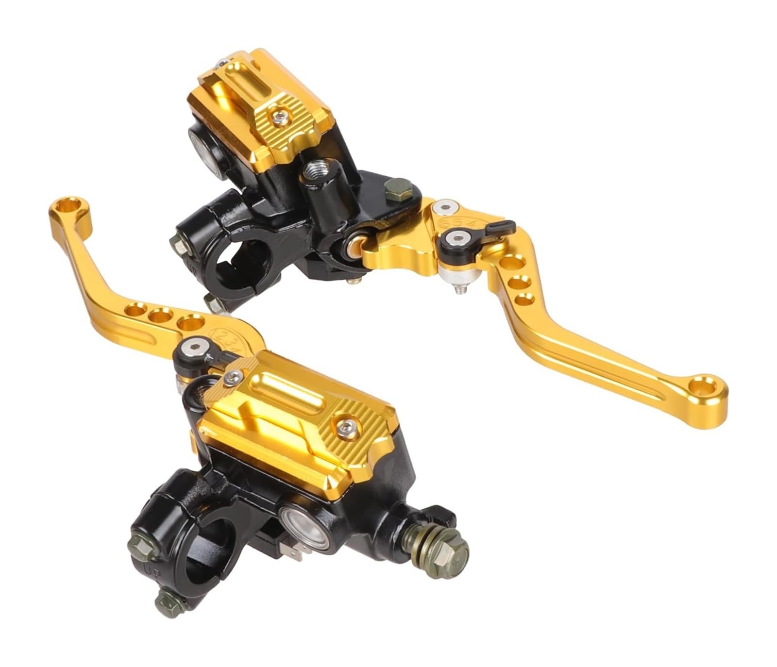 EAmrfvqt Brake Clutch Levers, Aluminum Master Cylinder Levers