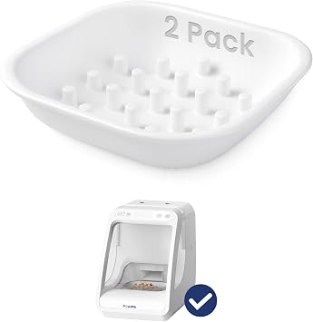 Silicone Slow Feed Insert for PawsPik RFID Pet Feeder, 2-Pack