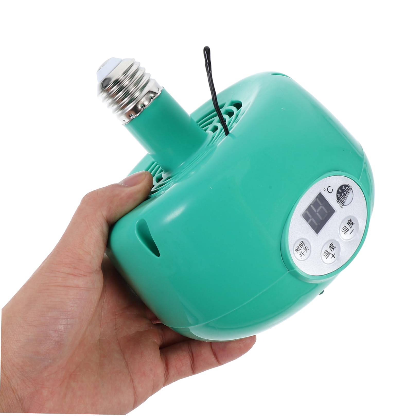 Lampada Riscaldante Intelligente per Pulcini Temperatura Regolabile Verde | Illuminazione LED Calda, Struttura in Plastica e Metallo, Uso per Uccelli e Criceti, Sicura