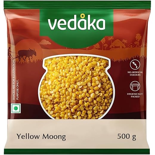 Vedaka Unpolished Yellow Moong Dal 500 g