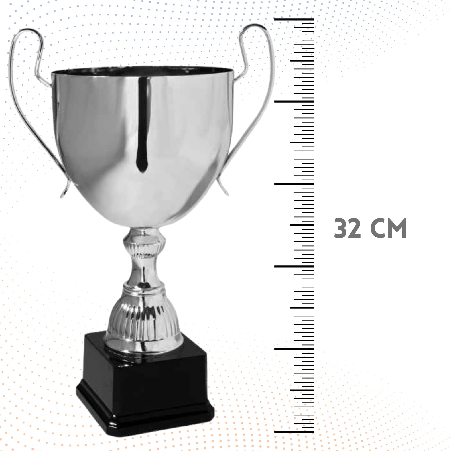 Coppa Trofeo Personalizzabile Grande in Metallo Varie Misure Calcio, Fantacalcio, Tennis, Padel, Basket Premiazioni Sportive ed Eventi con Targhetta Personalizzata cod 6.311