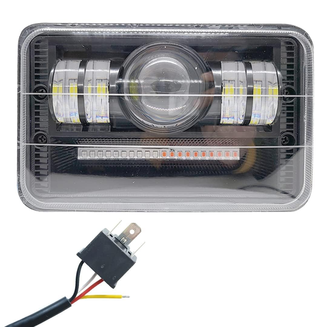 LED Projector Headlight, Red & Blue Flashing, White Hi/Low Beam, H4 Connector, Compatible for Splendor Plus, Splendor Pro-image-7