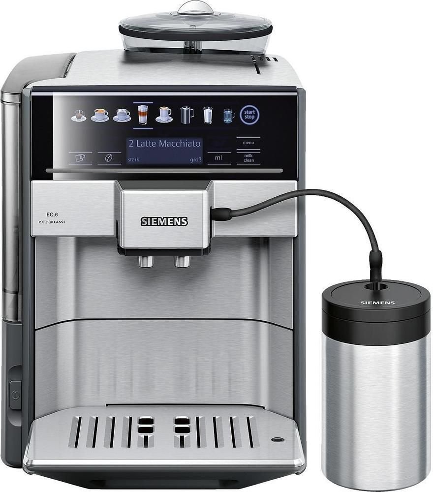Siemens tE607F03DE machine à café en acier inoxydable
