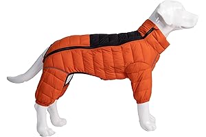 Dog Coat Dog Warm Jacket, 4 Legs Covered Waterproof Windproof Dog Vest for Small Dogs
