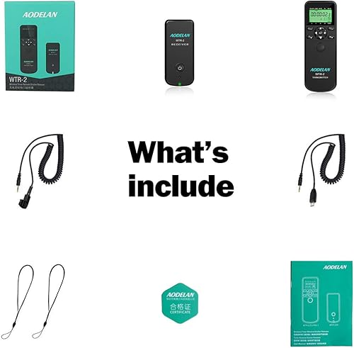 Miniatura 7 de AODELAN Intervalómetro de cámara con temporizador de liberación de obturador inalámbrico con control remoto para Sony a6400, a7III, a9, a77, a99,