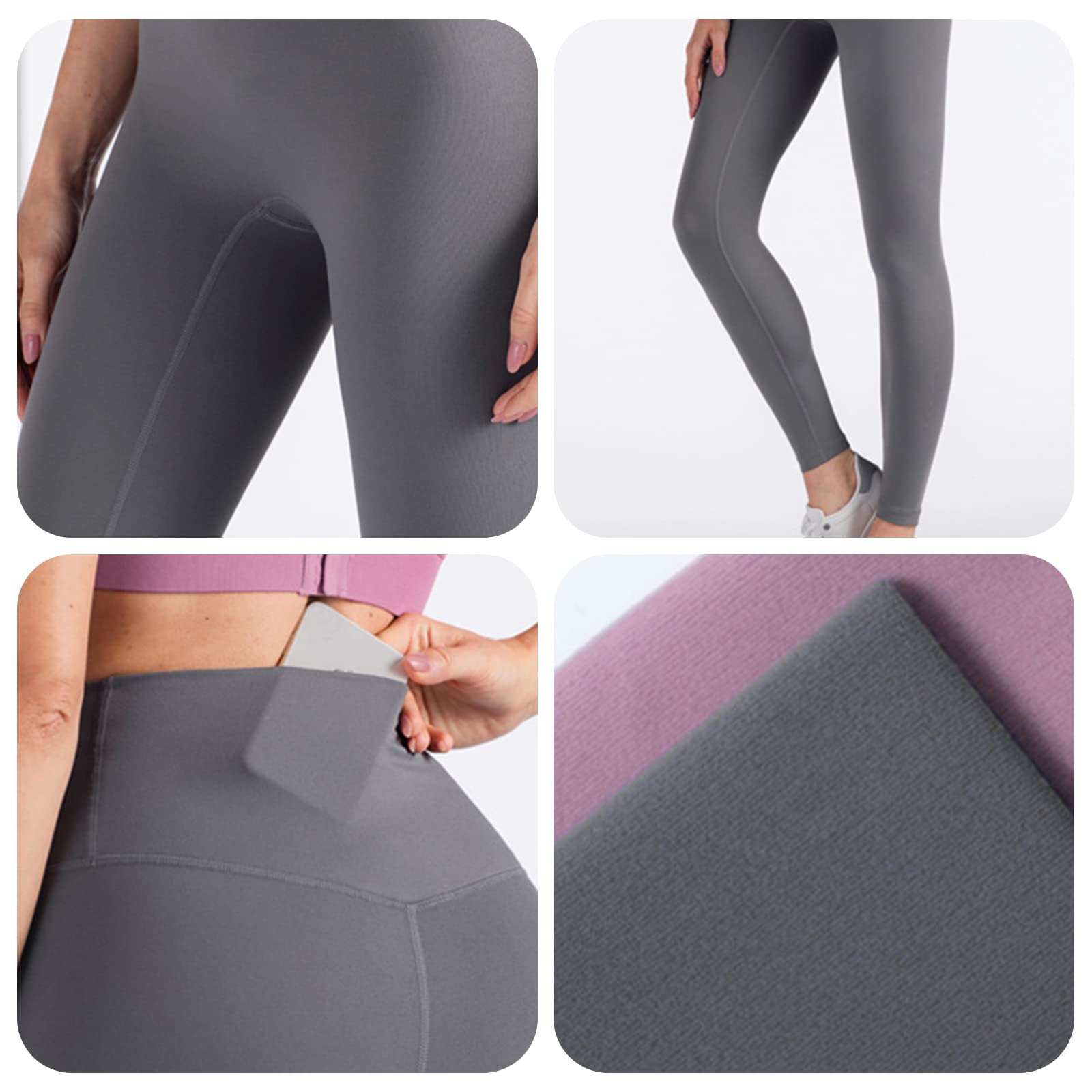 Ergocar Abbigliamento Sportivo da Donna Set 2 Pezzi, Top Sportivo e Vita Alta Leggings Yoga Tuta, Donna Abbigliamento Sportivo In 2 Pezzi, Set Palestra Donna per Running Yoga Corsa Palestra