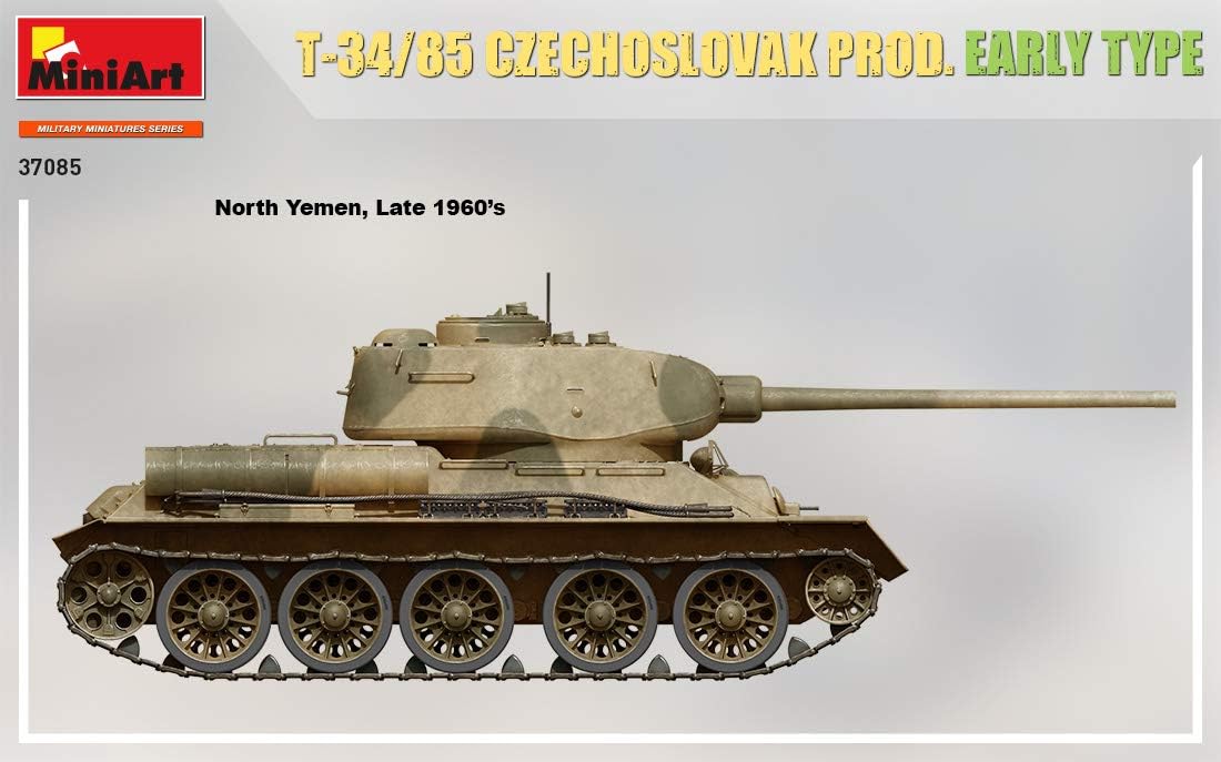 Miniart 37085-1/35 T-34/85 Сzechoslovak prod. Early Type Scale Model kit