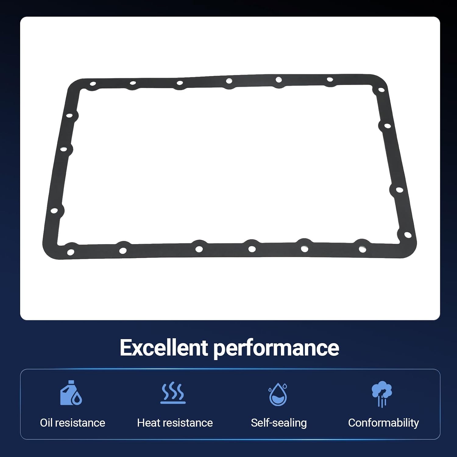 TOS18685 Transmission Oil Pan Gasket Compatible with Jeep Cherokee Comanche Sorento GS300 LS400 SC300 SC400 Fit for Toyota 4Runner Celica Sequoia Supra Tacoma Tundra Replaces 3510635040