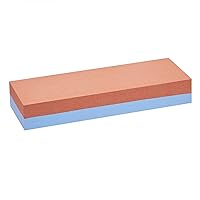 Vista 2 de Yaxa Basics Whetstone - Afilador de cuchillos de piedra húmeda de doble cara grano 400/1000 con antideslizante, 1 pieza, base de bambú, negro