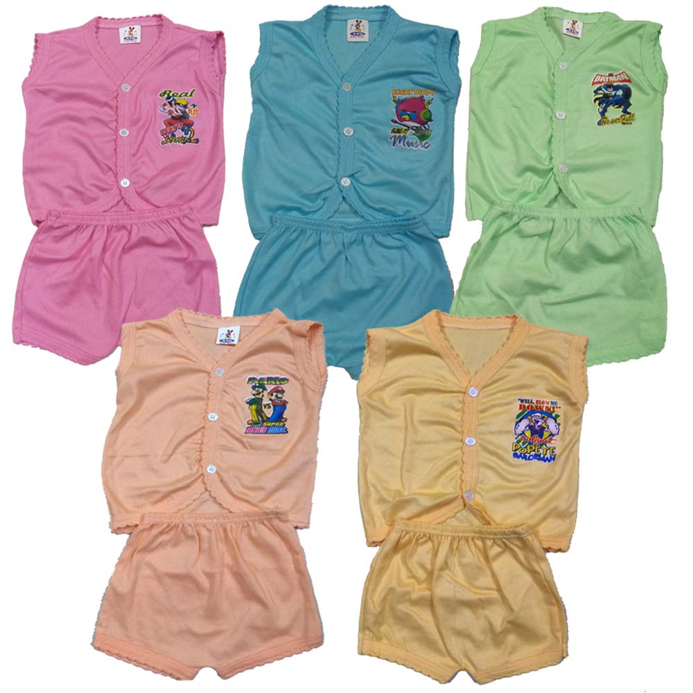 SSRK Doodle Trendy Cotton Kids Clothing Sets (Pack of 5) (Multi, 0-6 Month 12 inch) - Review, Price and Buying Guide