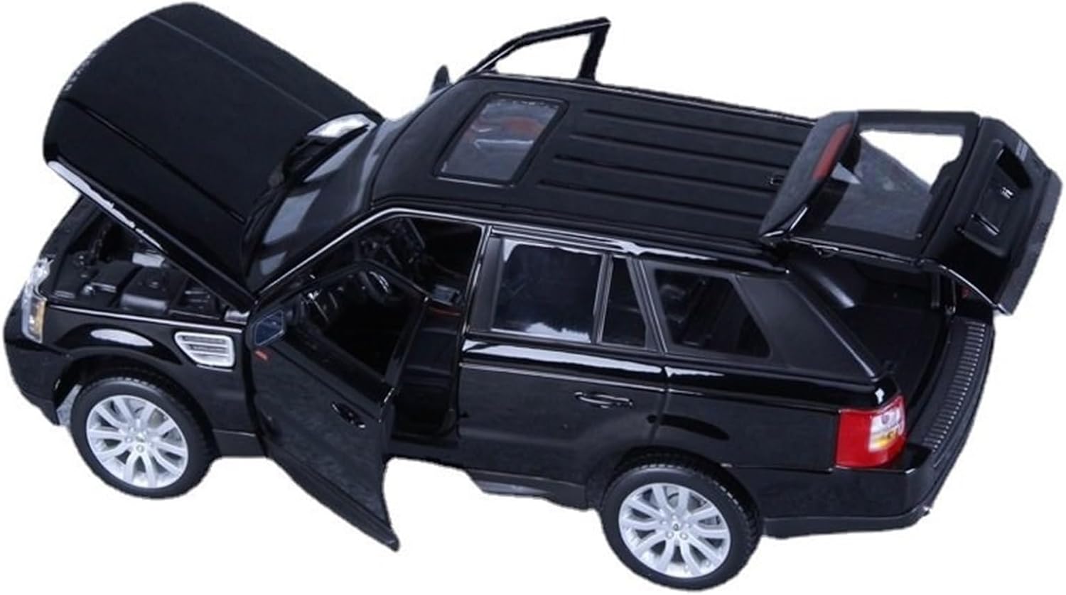 1:18 Simulation Alloy Off-Road Vehicle Model Ornaments Metal car Models (Black)