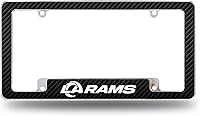 Vista 10 de Rico Industries NFL Football Black 12" x 6" Chrome All Over Automotive License Plate Frame for Car/Truck/SUV