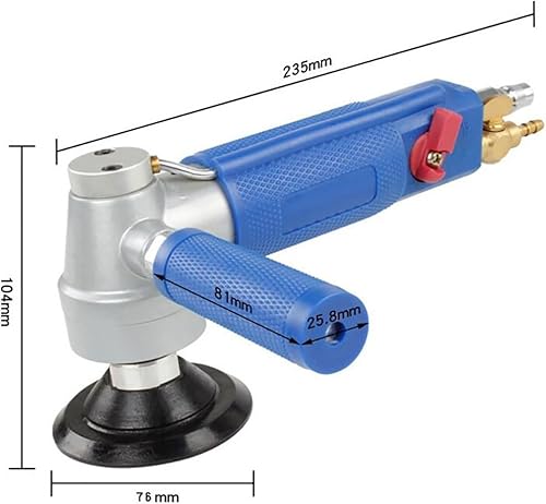Miniatura 4 de Buffer Polisher Waxer 3 Inch Water Injection Pneumatic Water Mill Professional Pneumatic Water Sander Air Wet Marble Polishing Machine With 1.8M Pipe