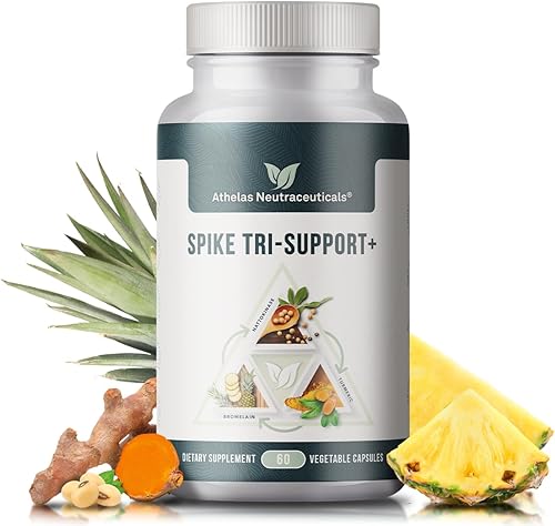 Spike Tri-Support+ con nattoquinasa, bromelina y cúrcuma, incluye extracto de diente de león, extracto de semilla negra, hoja de té verde, selenio Spike Tri-Support+ con nattoquinasa, bromelina y cúrcuma, incluye extracto de diente de león, extracto de semilla negra, hoja de té verde, selenio