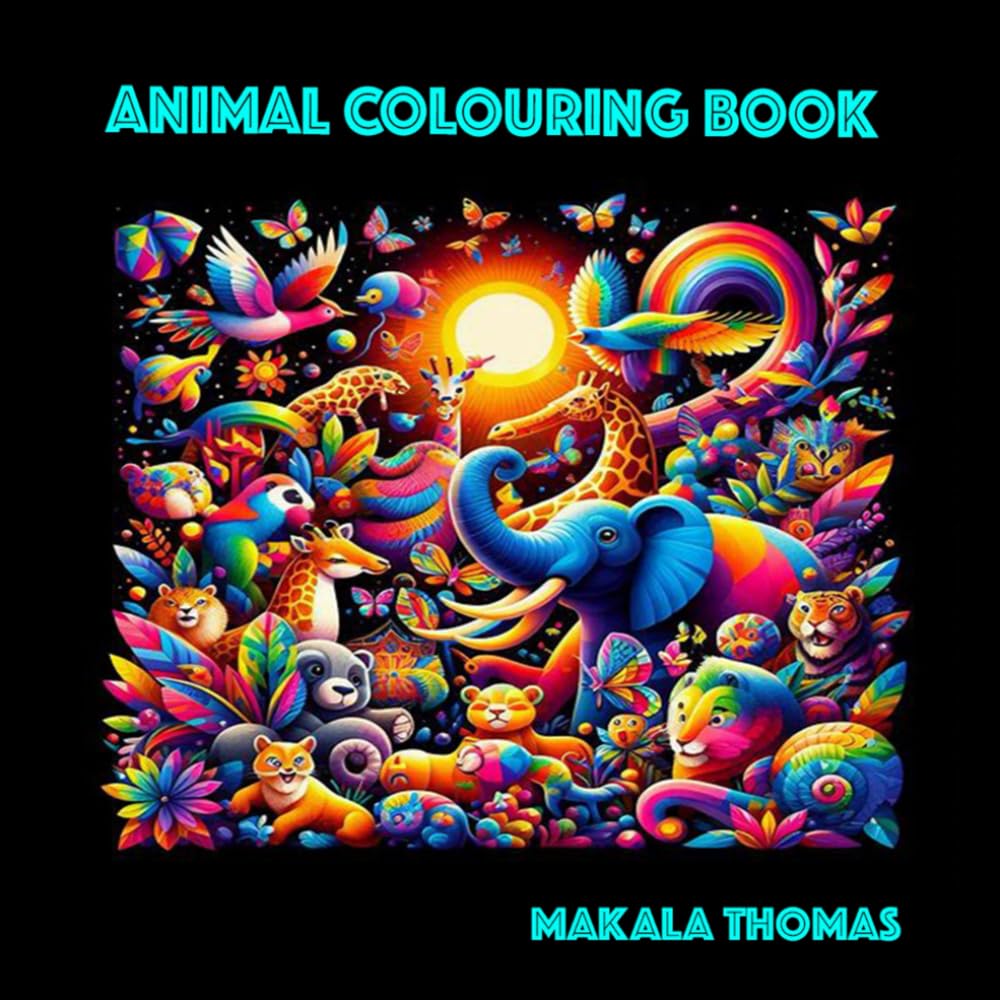 Unique Animal Colouring Book (Colouring Books by Makala Thomas)