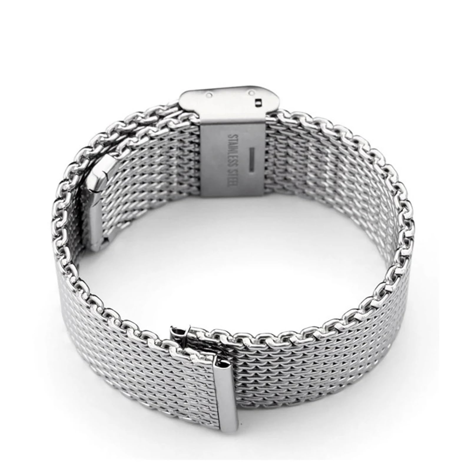 1,0-Mesh-Milanaise-Armband für 3 mm Dicke Edelstahl-Uhrenarmbänder 18/20/22/24 mm