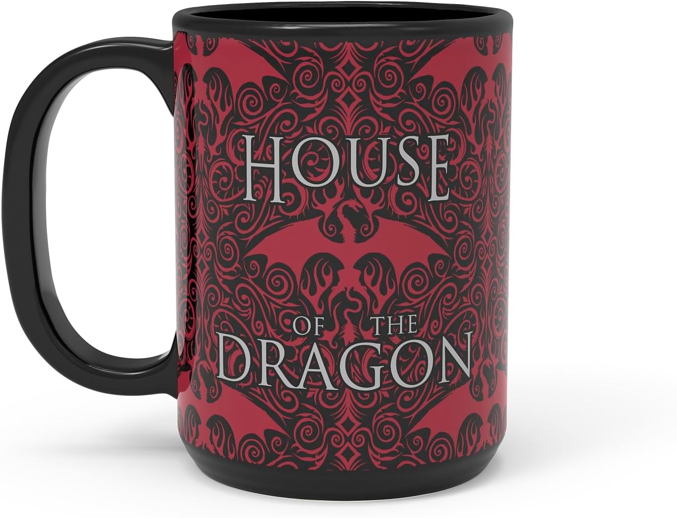Zak Designs House of the Dragon Unique Color Change Ceramic Coffee Mug for Hot Drinks, Collectible Keepsake (15 oz, Targaryen) - Image 5
