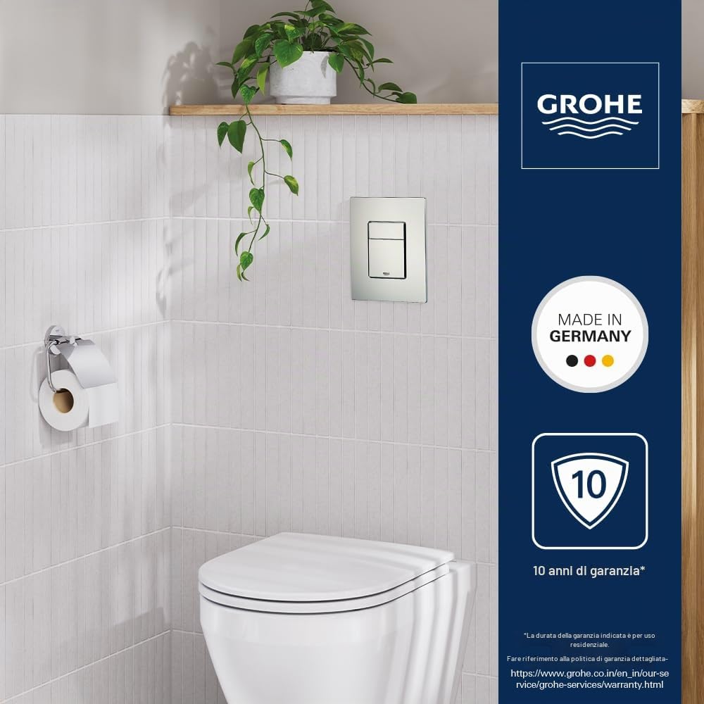GROHE Skate Cosmopolitan Placca di comando WC per cassette di scarico a scomparsa Bianco 38732SH0