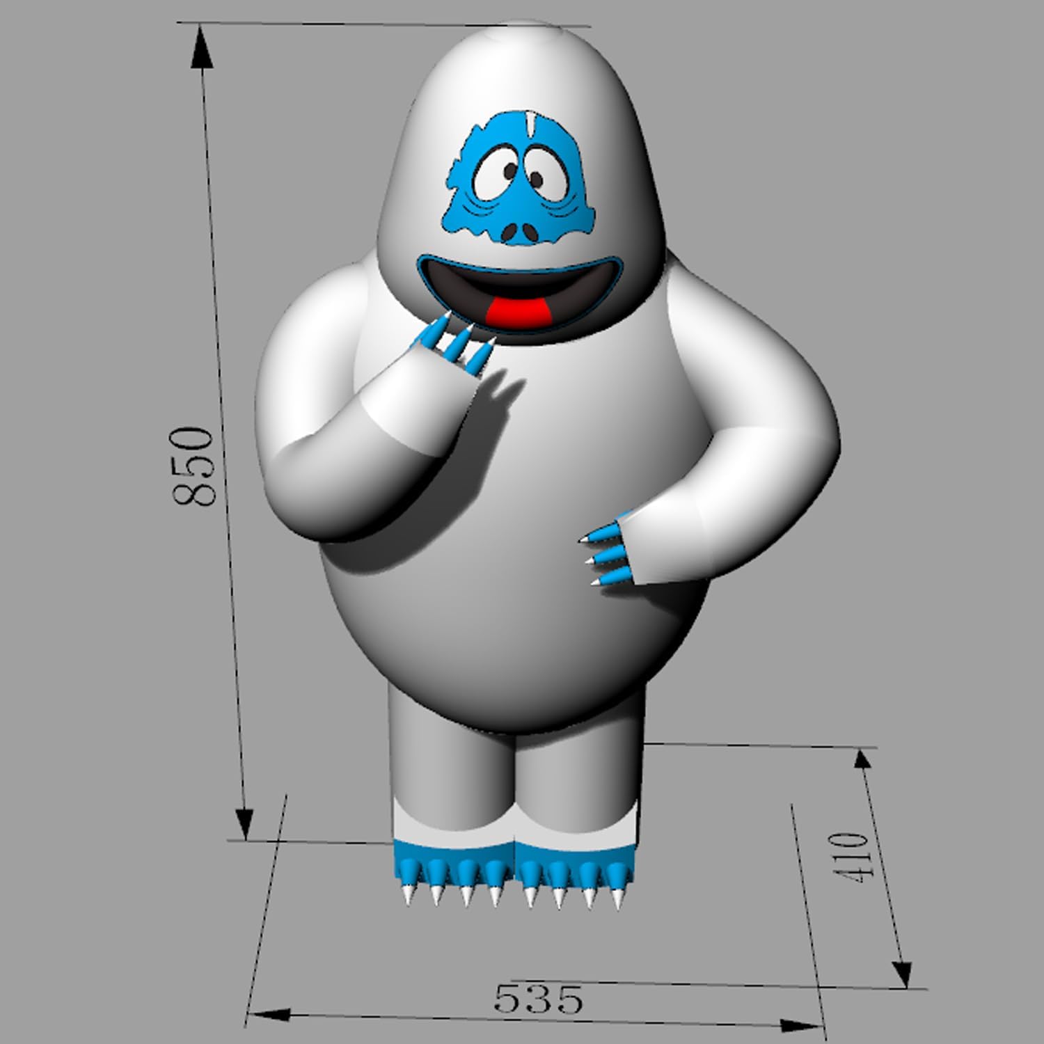 Christmas Giant Inflatable Abominable Bumble Snowman with Led Lights Outdoor Yard Decorations, Blow Up Snow Monster Winter Outside Decor for Xmax Holiday Party Garden Lawn (with Blower, 20ft 6mH)