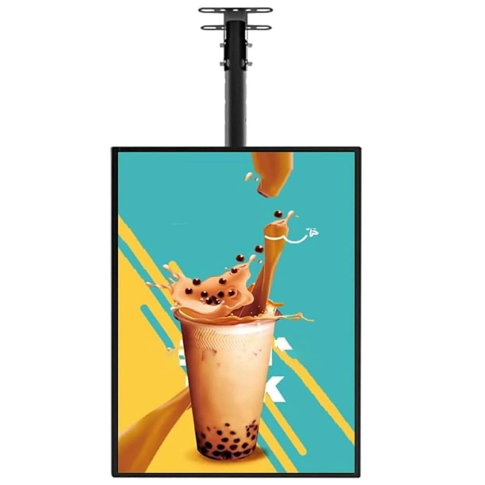 Caja de luz LED ultradelgada, letrero digital montado en la pared para publicidad, tablero de menú 3D para restaurante, cafetería, tienda