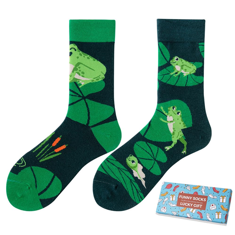 Calcetines Divertidos Unisex para Mujer y Hombre con Diseños Asimétricos en Par - Temas Animales, Comida, Fruta, Deporte y Arte en Algodón - Ideal para Regalos — view 42