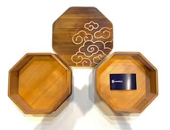 【箱屋常吉】 八角一段お弁当箱(中) 雲紋柄 八角一段お弁当箱（小）／雲紋柄｜箱屋常吉 -TSUNEKICHI-