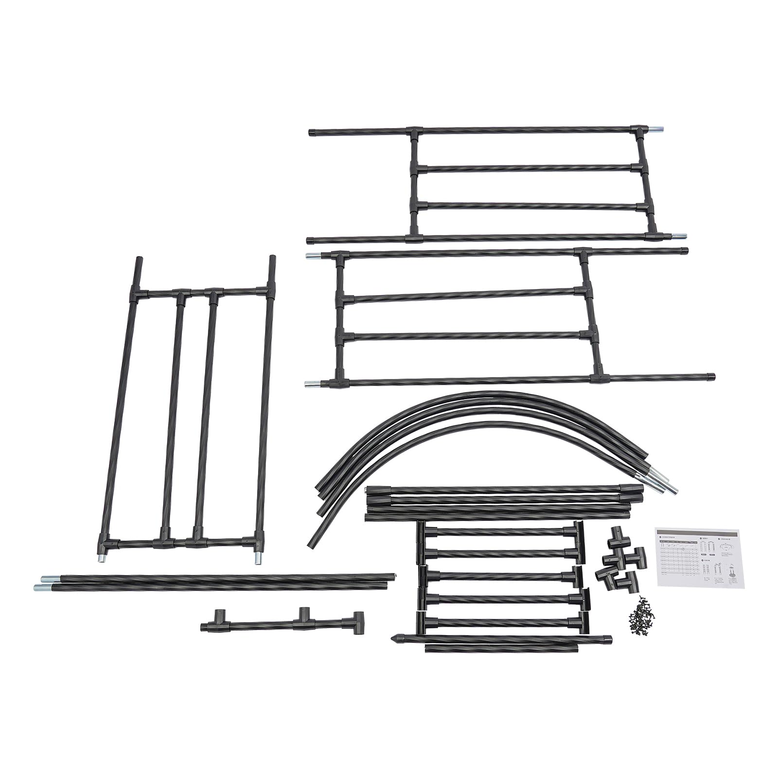 Łuk różany metalowy stojak na rośliny pnące ogród 240 cm (150 cm)