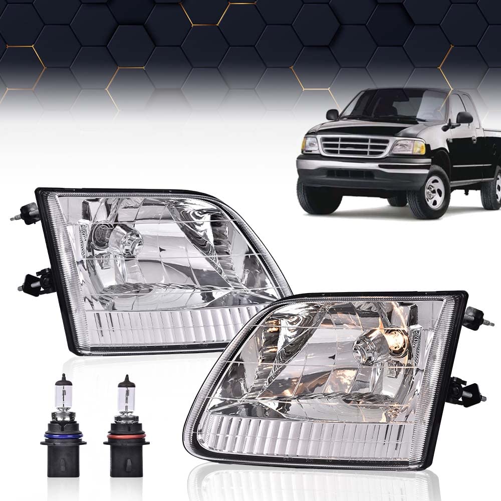 Amazon.com: PIT66 Headlight Pair Compatible with 1997-2003 F150