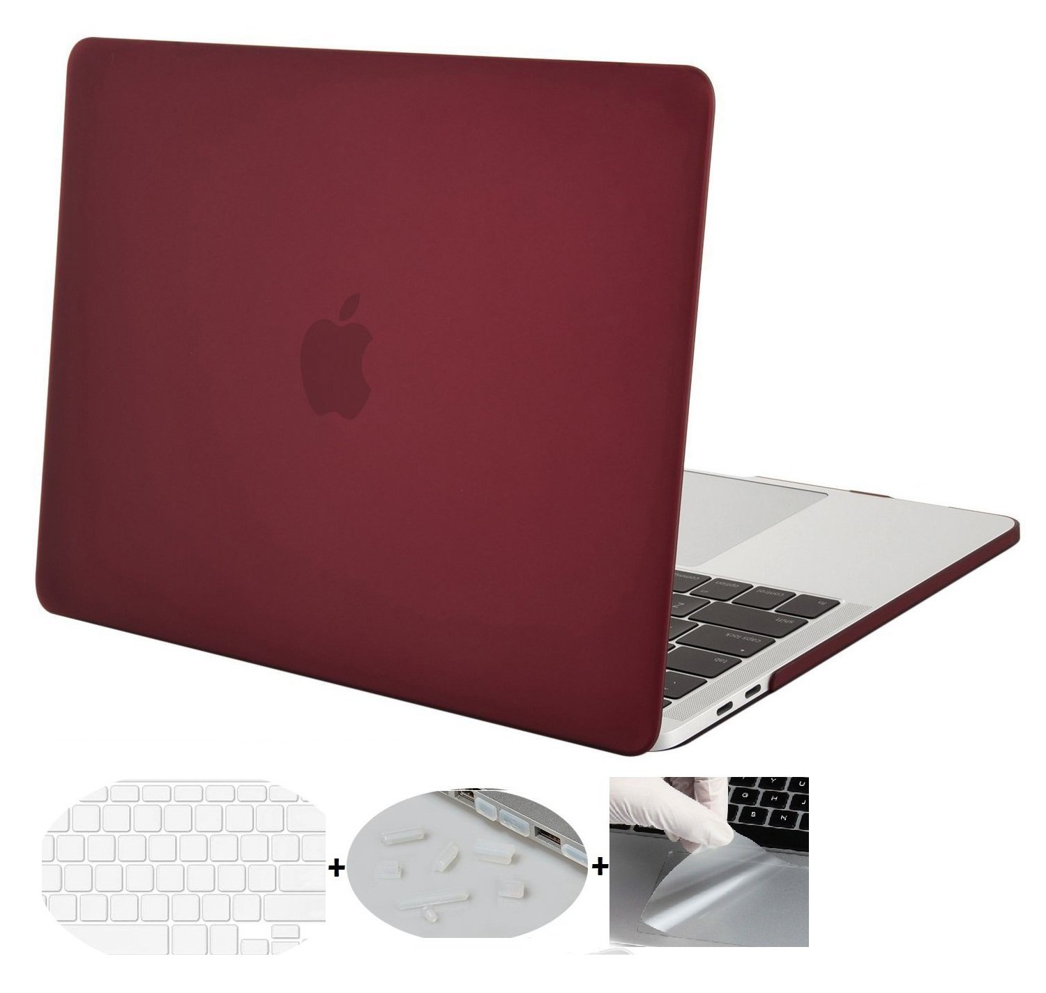 for MacBook Pro 13 inch 2016 A1706 / A1708 Hard Shell Cover , Smooth Soft-Touch Matte Frost Hard Shell Protective Case Cover for Newest Apple MacBook Pro 13" inch A1706 / A1708 with and without Touch Bar Hard Shell protective Case Cover (Wine Red) (B071494N2Y) Amazon Price History, Amazon Price Tracker