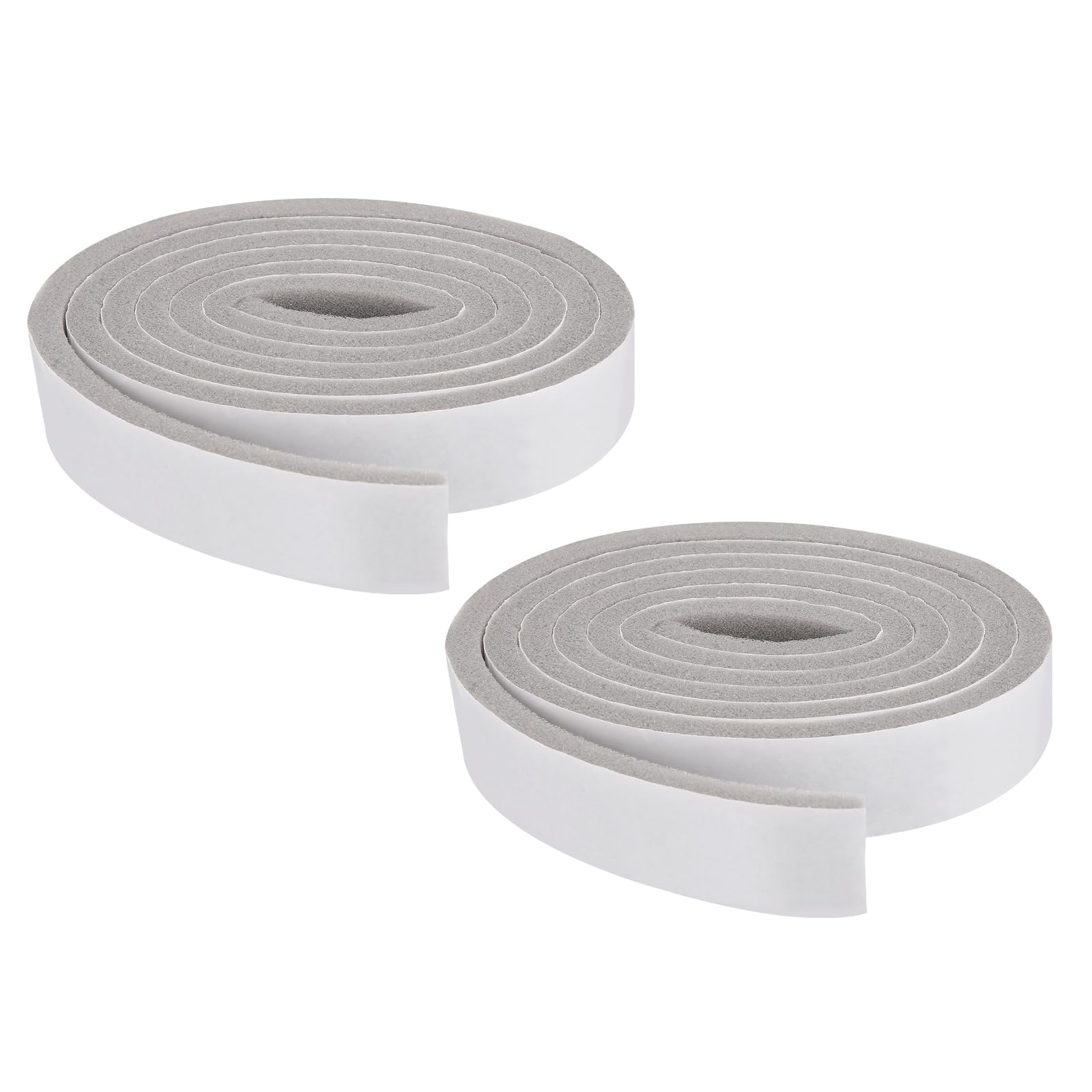 PATIKIL Foam Insulation Tape 30mm(W) x 10mm(T) x 2m(L), 2 Pcs Single-Sided Self Adhesive Weather Stripping Door Seal Strip for Door Window Air Conditioning, Gray