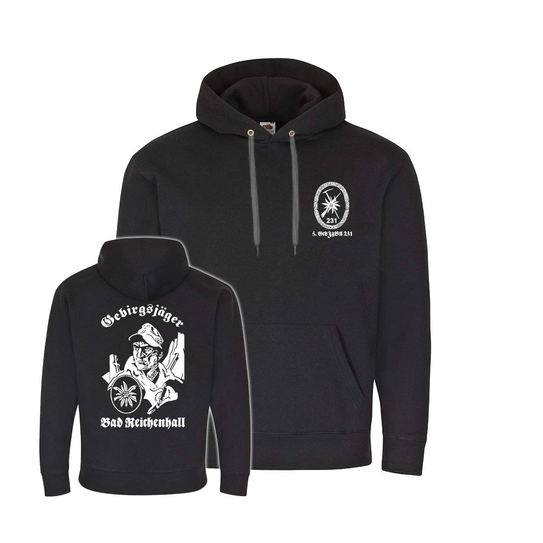 Pull à capuche 5 GebJgBtl 231 pour affronter le froid alpin