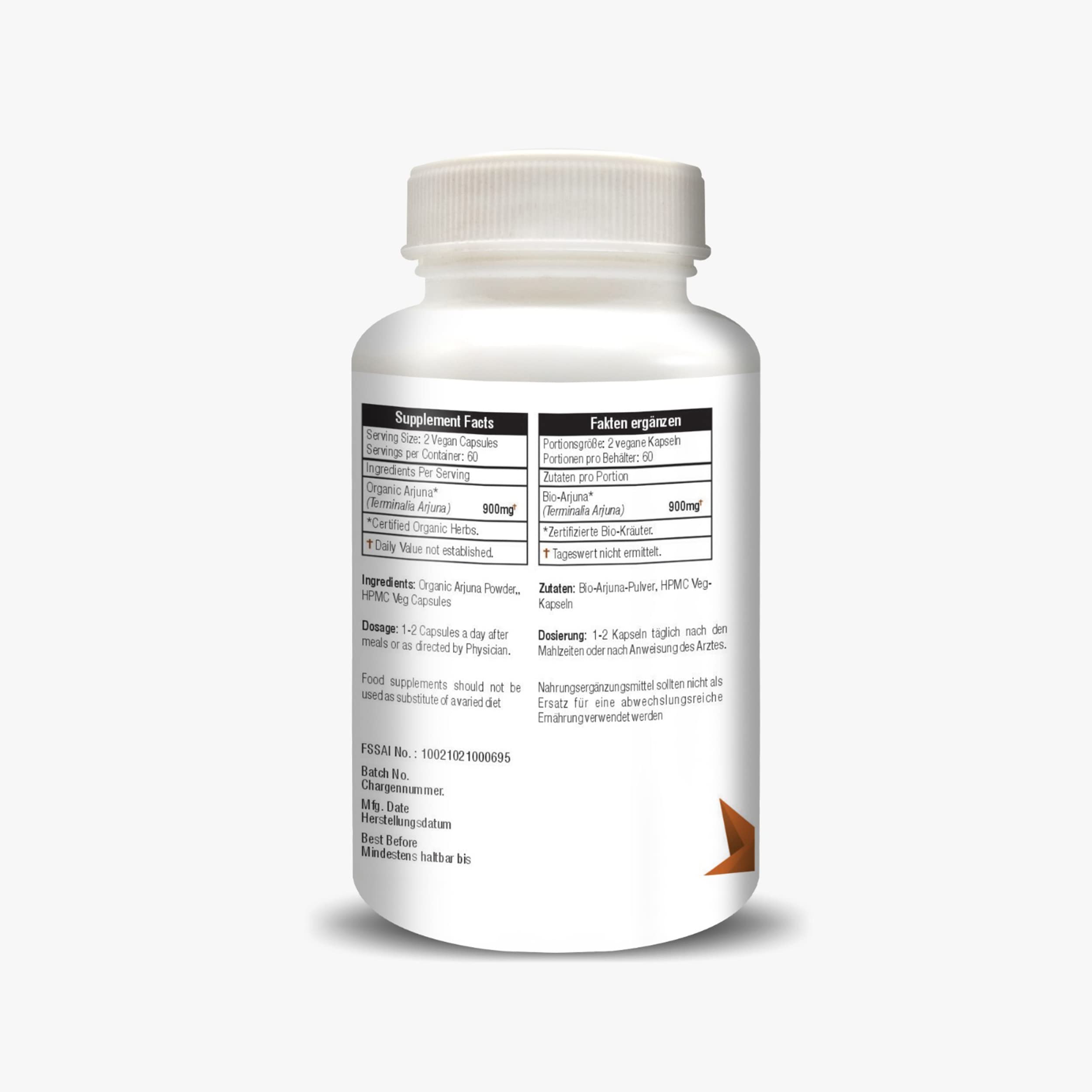 H&C Arjuna Kapseln (Terminalia arjuna) – 450 mg, 120 Stück | für gesundes Herz