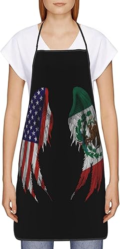 Miniatura 2 de Delantal para hombres y mujeres, ajustable, de gran volumen, divertido, vintage, para cocina, barbacoa y parrilla (sin bolsillos)