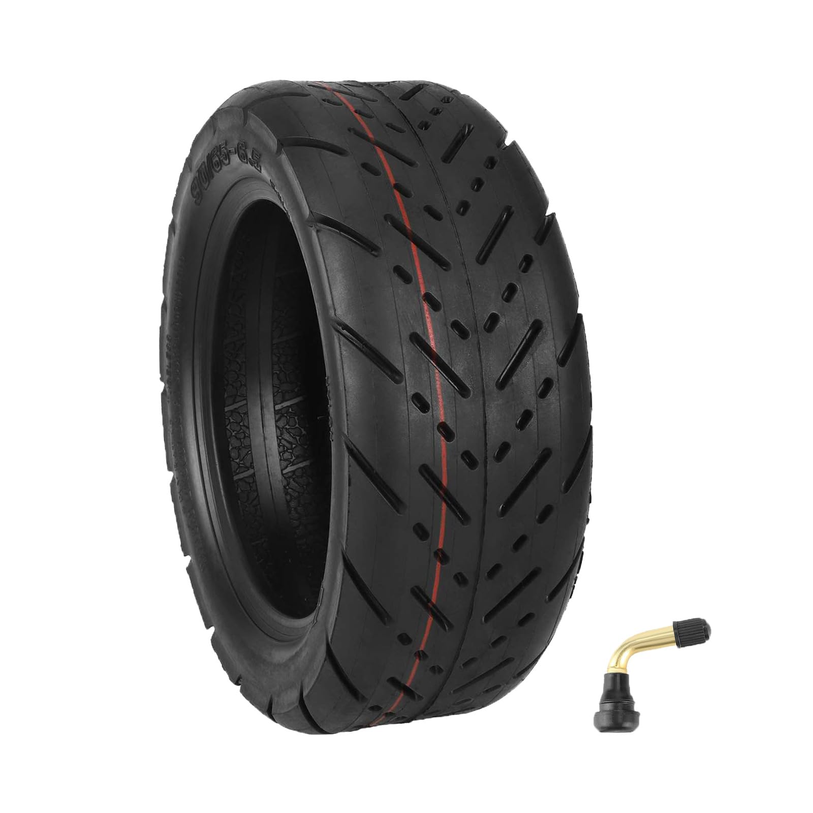 TREFAN Pneu Tubeless Épaissi de 11 Pouces 90/65-6,5, Pneu de Remplacement Antidérapant et Durable pour Urban Glide, IO Hawk Elite X, Dualtron Thunder Trottinette Électrique (Pneus Tubeless pour Vélo