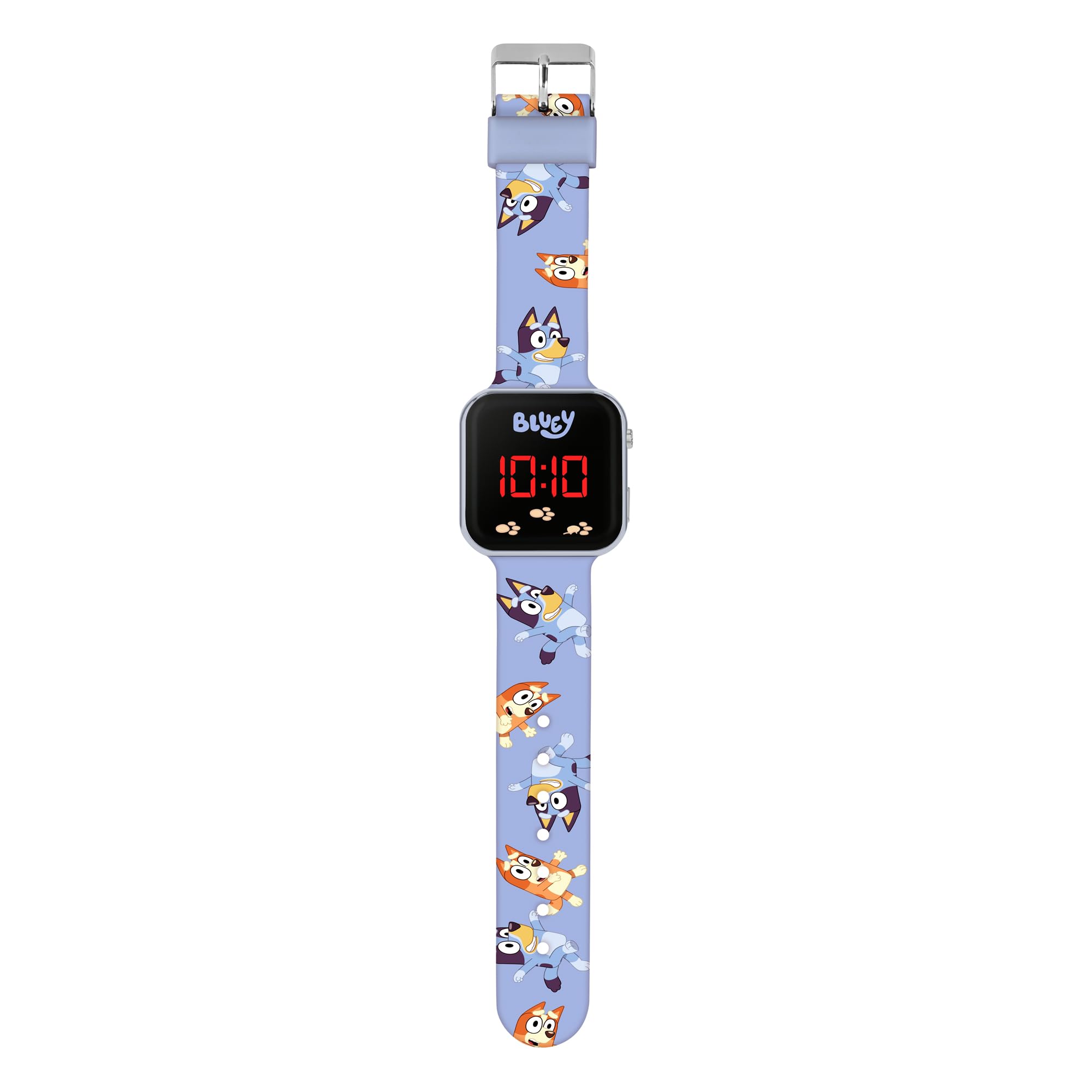 Bluey Reloj Digital de Cuarzo para niño con Correa de Silicona BLY4081, Azul