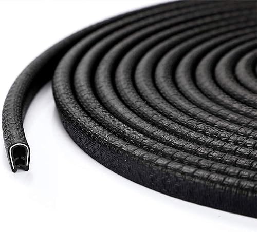 STR-Car Door Edge Guards,13Ft(4M) Rubber Clip Seal U Shape Edge Trim Guard Protection Car Door Protection Fit for Most Models