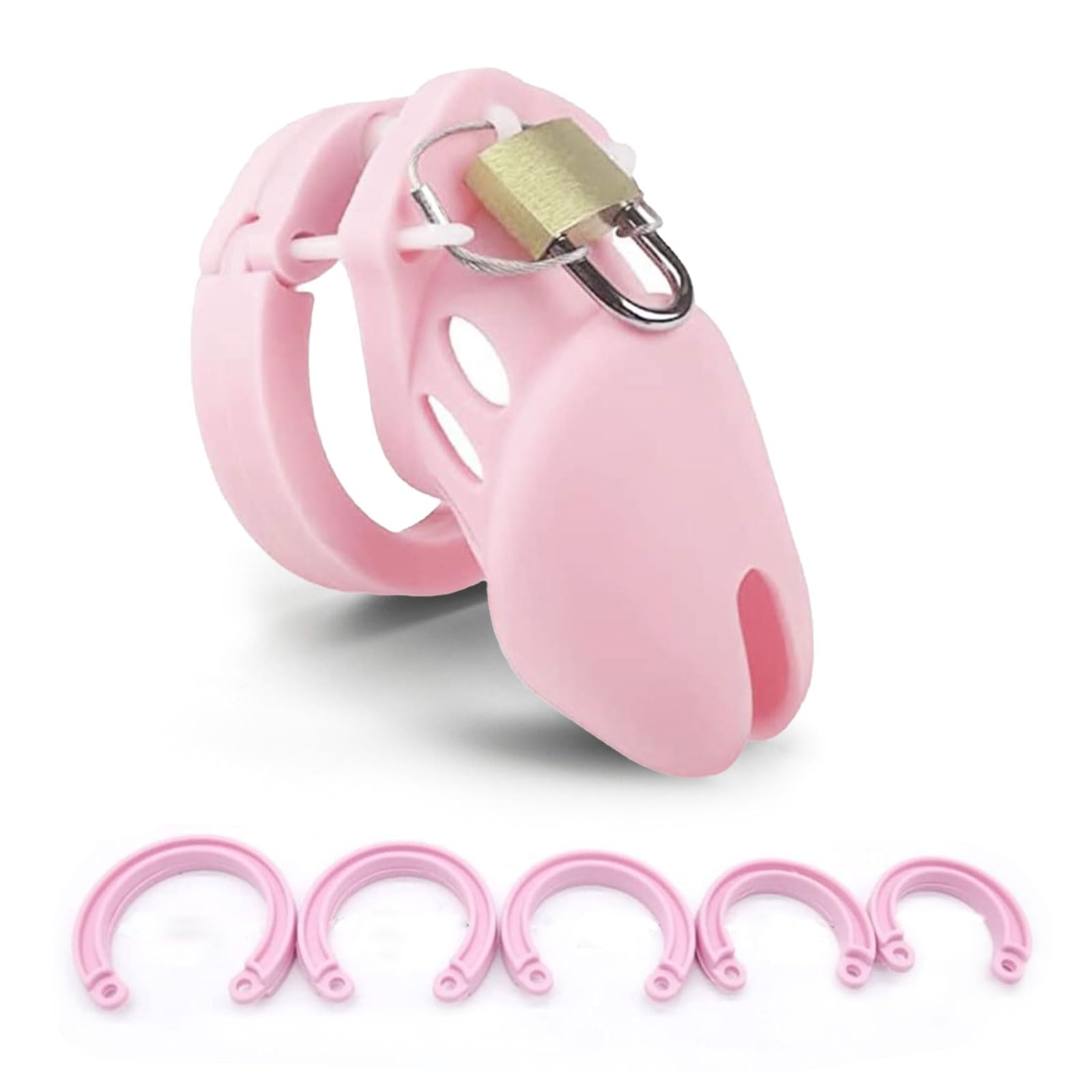 Chastity cage Silicone Cock Cage for Men Breathable Chastity Devices Lightweight Sexual Wellness Sex Bondage Restraints Adult Sex