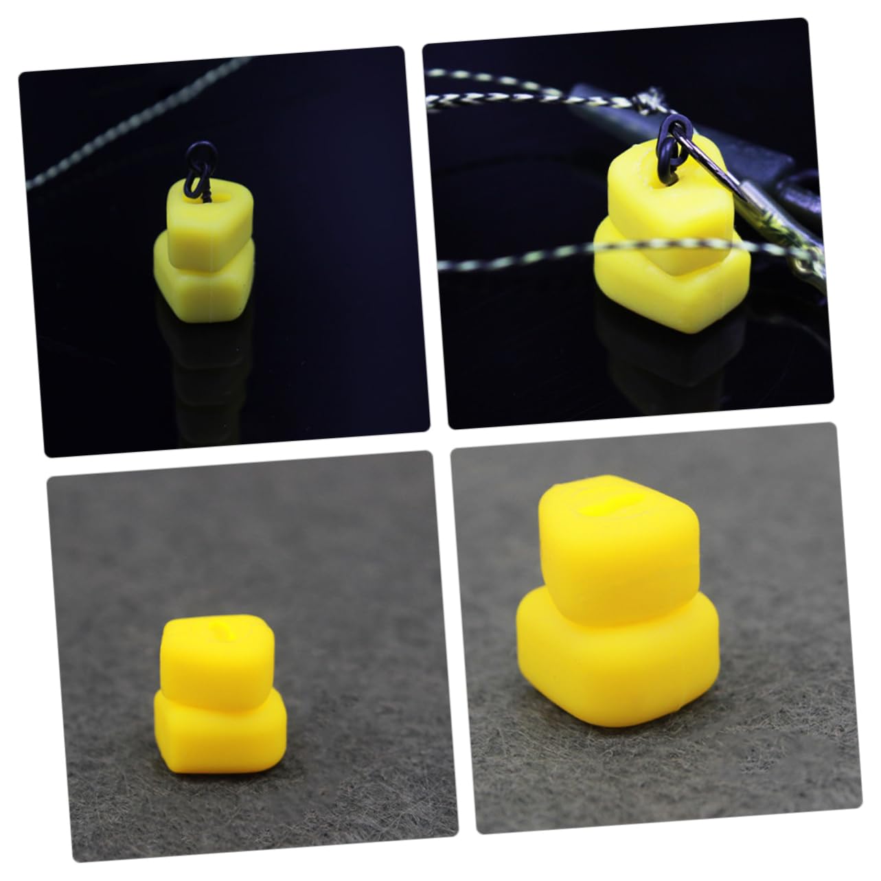 Kisangel 200piezas Cebos De Pesca Simulados Forma Maíz Señuelos Artificiales para Pescadores Accesorios De Pesca para Lagos y Ríos