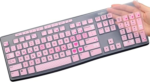 Miniatura 8 de Logitech MK295 MK275 MK275 MK270 MK270 Funda de teclado inalámbrico, Logitech K200 K260 K270 MK200 MK260 K270 K270 K275 K295 - Funda protectora para