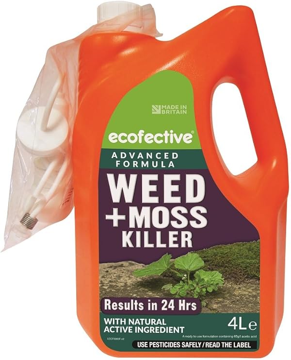 Ecofective Path & Patio Weed & Moss Killer 4L Ready to Use Amazon.co