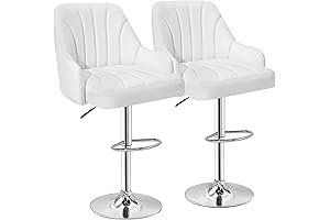 VECELO - Adjustable Bar Stool Set of 2