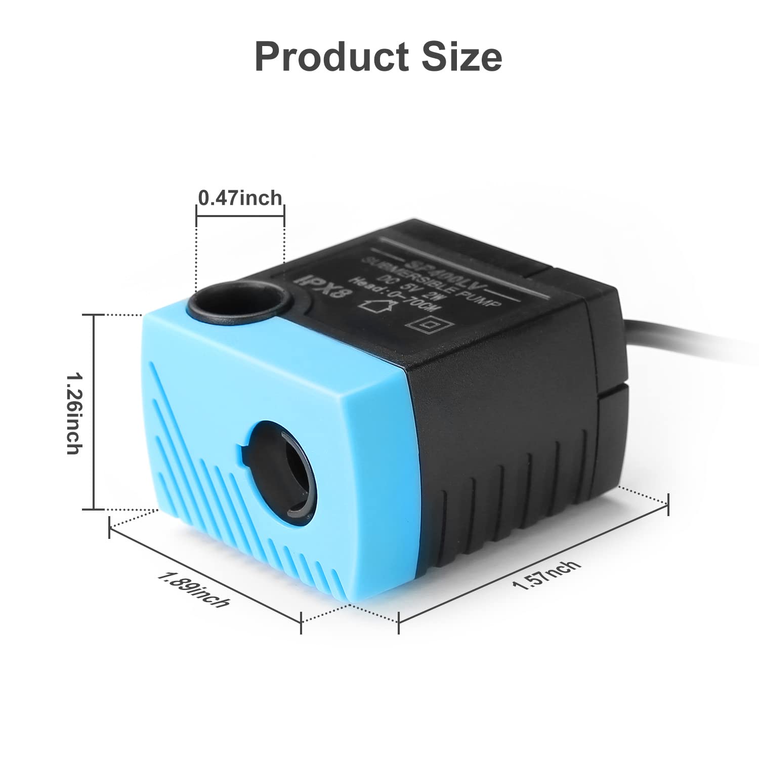 Bomba de fuente de agua para gatos, bomba de repuesto USB de 5 V compatible con dispensadores de agua LED Platinum y Platinum para perros y gatos con adaptador de CA