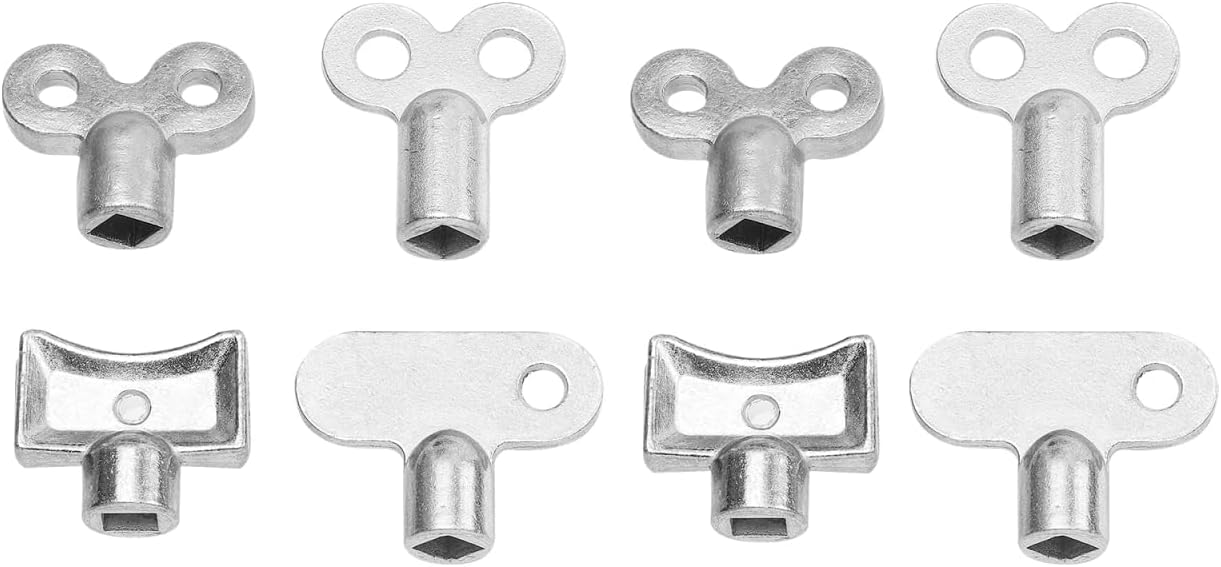 Rectangular Radiator Key Angoily 8pcs Radiator Bleed Key Set Rectangular Radiator Valve Close ...