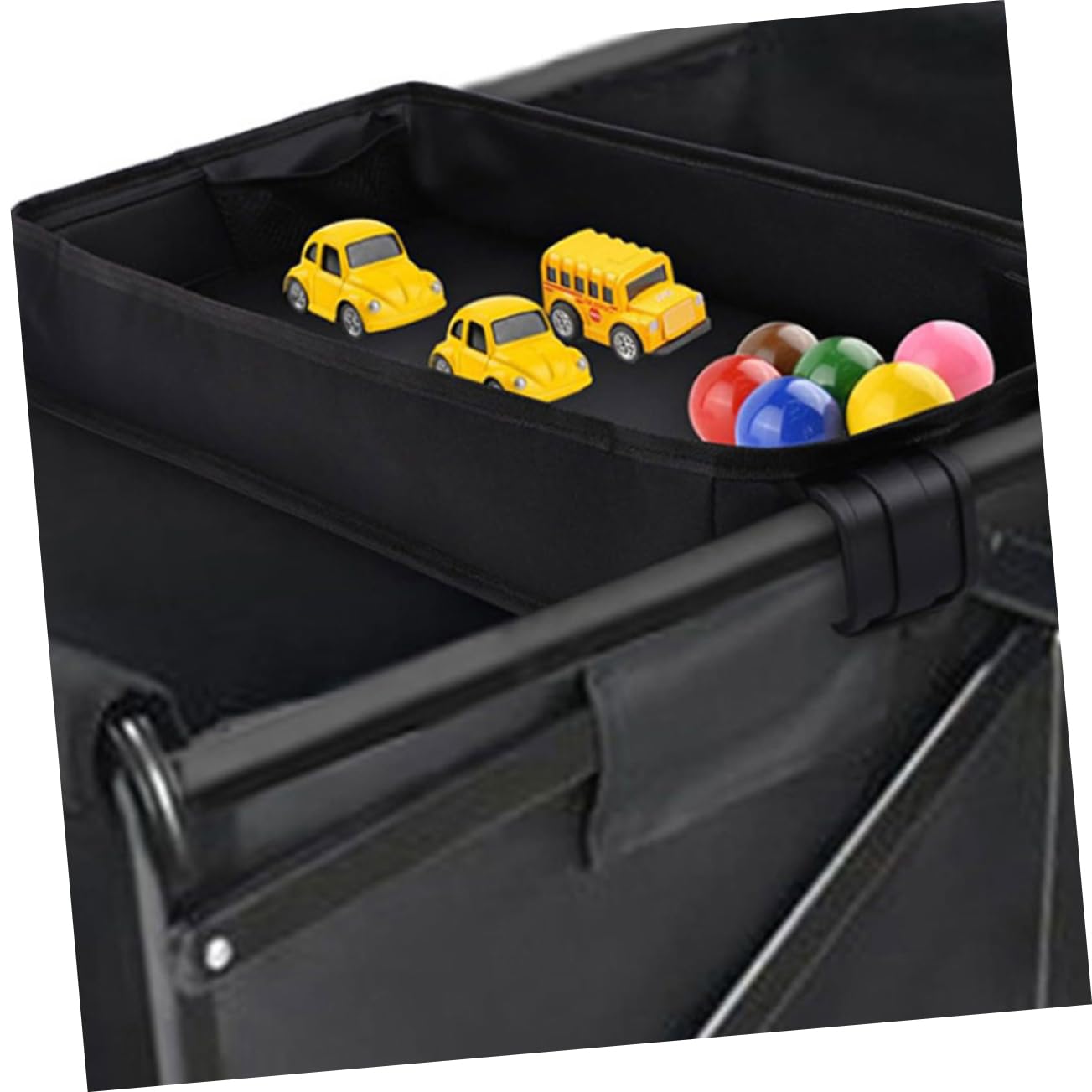 ERINGOGO Vassoio Per Passeggino Con Portabicchieri e Supporto Per Telefono Accessorio Organizer Per Carrozzina Vassoio Snack Nero Facile Da Trasportare e Comodo Per Ragazzo Ragazza