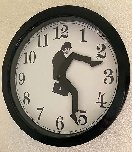 Amazon.com: ZHOUYIN Ministry of Silly Walk Wall Clock with Cover ...