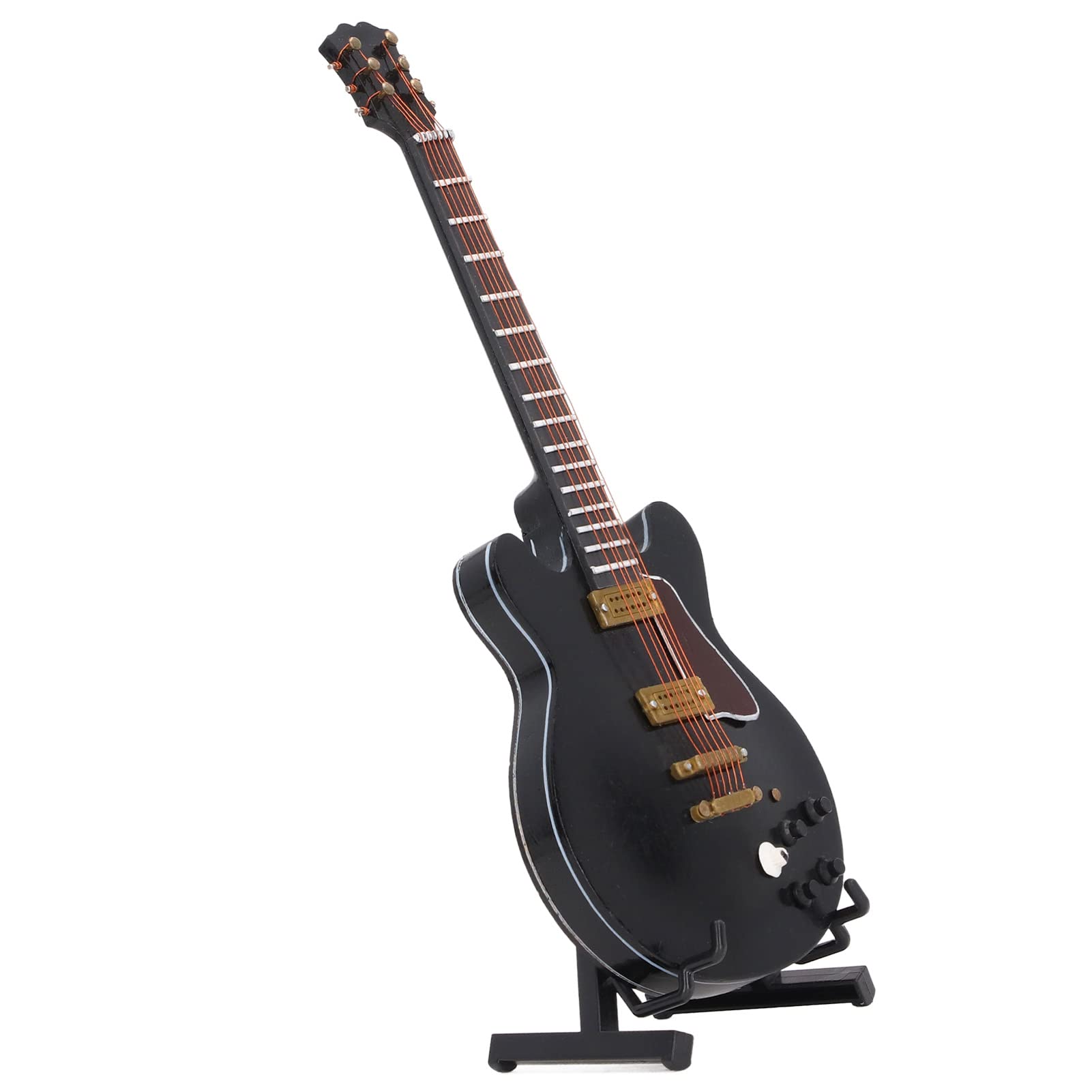 Fdit Mini Guitare Modèle, Guitare Électrique en Forme de Chat avec Support - Les Beatles, Paul McCartney, John Lennon, RIngo Starr, George Harrison Fdit Mini Guitare Modèle, Guitare Électrique en Forme de Chat avec Support