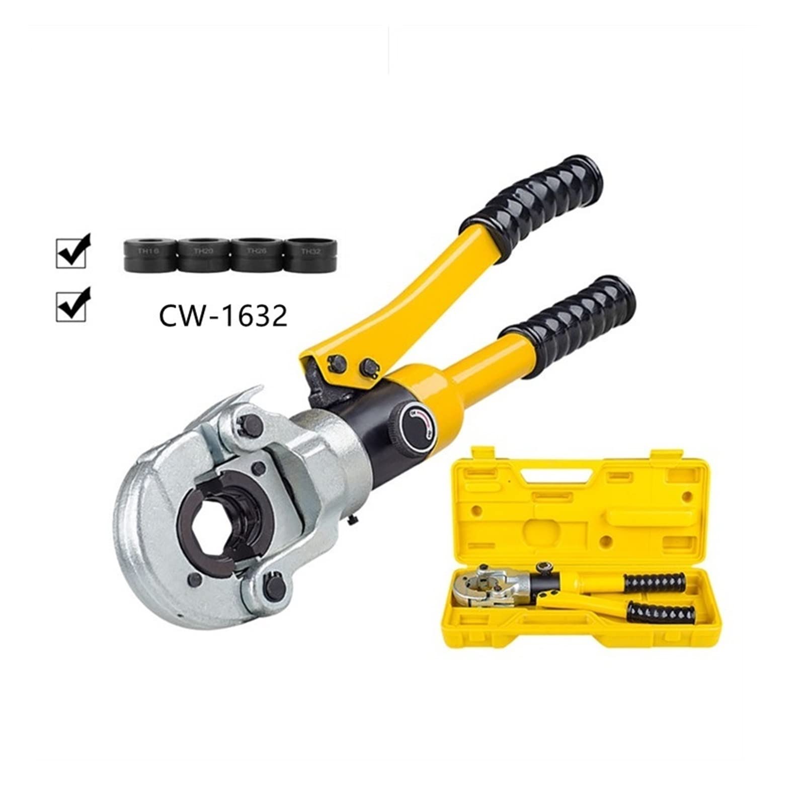 Hydrauliczna rura Pex TH 16 20 26 32 narzędzie do zaciskania CW-1632 ogrzewania podłogowego hydrauliczna zacisk rur ciśnieniowych 10T