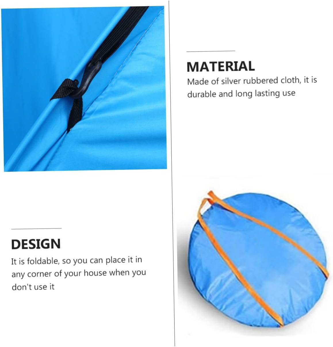 Breathable Camping Tent Automatic Beach Canopy Sun Protection Ideal for 1-2 Campers